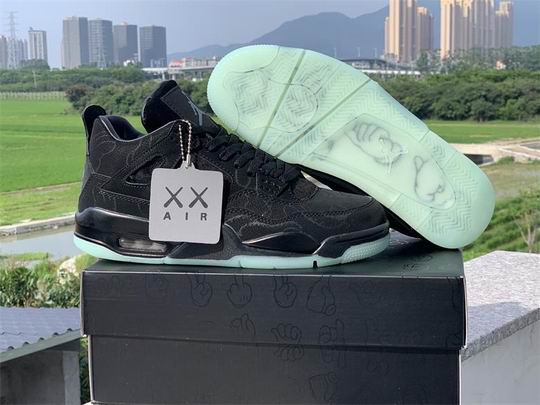 (image for) AIR JORDAN 4 Retro Kaws Black 930155-001 Men's Shoes Green-9